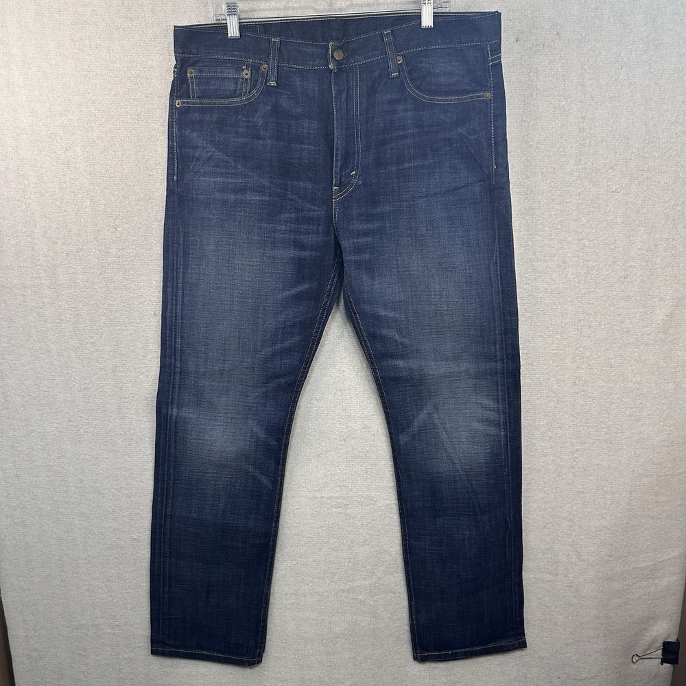 Levi 513 36X30 Slim Straight Fit Dark Wash Denim Men's Cotton Stretch Casual